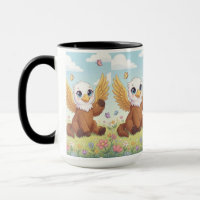 Sonnenbaby-Greif – Elegante Fantasy-Tasse