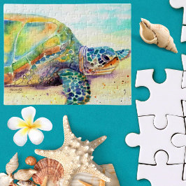 Sonnenbad Hawaiian Sea Turtle Jigsaw Puzzle