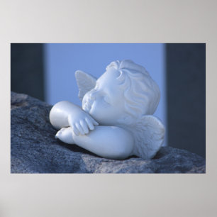 Sonnenbadegel Sweet cherub figurine CC0127 Poster