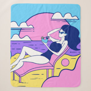 Sonnenbäder am Strand mit einem Cocktail in der Ha Sherpadecke