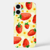 Sonnenbeleuchtete Erdbeeren & Daisies