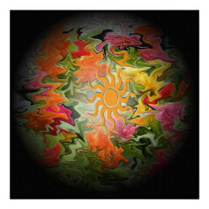 Sonnenbeleuchteter Garten... Poster