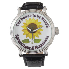 SONNENBELIEBUNG DES POWERS, UM EIN GLÜCKLICHER HAN ARMBANDUHR