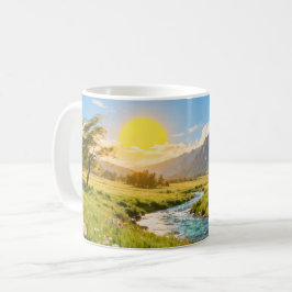 Sonnenberg Flusslandschaft Tasse