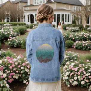 Sonnenbeschichteter Nebel Jeansjacke