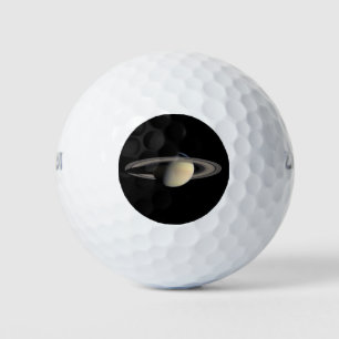 Sonnenbeschienener Saturn Gasriese Planet von Cass Golfball