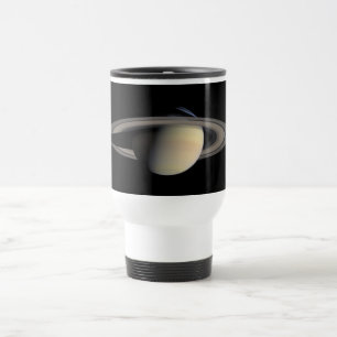Sonnenbeschienener Saturn Gasriese Planet von Cass Reisebecher