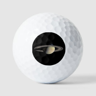 Sonnenbeschienener Saturn Gasriesenplanet von Cass Golfball
