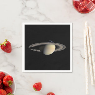 Sonnenbeschienener Saturn Gasriesenplanet von Cass Serviette