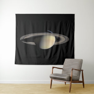 Sonnenbeschienener Saturn Gasriesenplanet von Cass Wandteppich