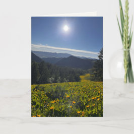 Sonnenbeschienenes Tal Karte