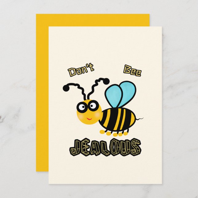 Sonnenbiene Feiertagskarte (Vorne/Hinten)