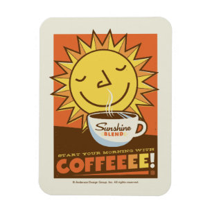 Sonnenblendekaffee Magnet