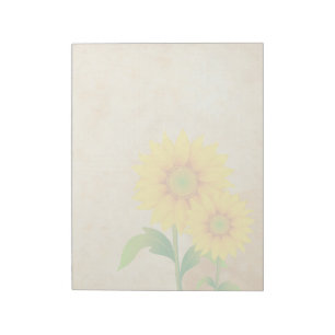 Sonnenblume - 11" x 8,5" 40 Blatt Notepad Notizblock