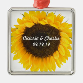Sonnenblume 1. Weihnachtsgeschenk Ornament Aus Metall