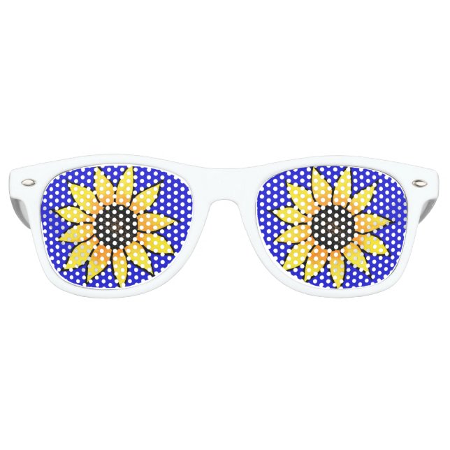 "Sonnenblume 3" Partybrille (Vorderseite)