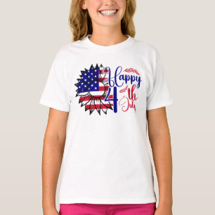 Sonnenblume 4. Juli T-Shirt