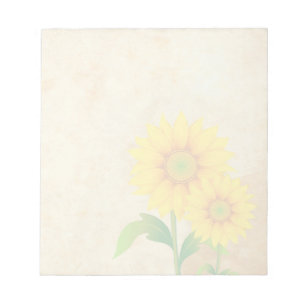 Sonnenblume - 5,5" x 6" 40 Blatt Notepad Notizblock