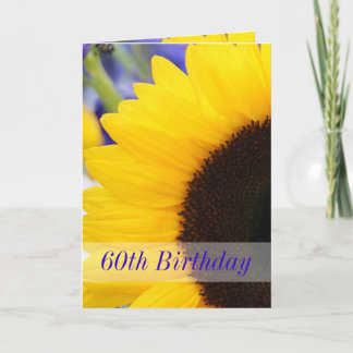 Sonnenblume-60. Geburtstags-Party Einladung