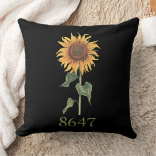 Sonnenblume 8647 86 47 Subtile Anti-Trump-Blumen B Kissen