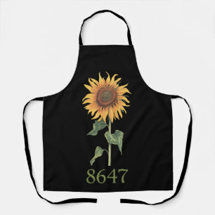 Sonnenblume 8647 86 47 Subtile Anti-Trump-Blumen B Schürze