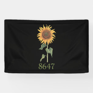 Sonnenblume 8647 86 47 Subtile Anti Trump Florale Banner