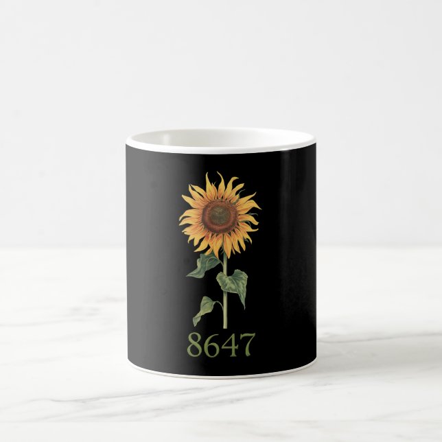 Sonnenblume 8647 86 47 Subtle Anti Trump Floral Bo Kaffeetasse (Mittel)