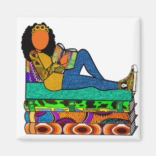 Sonnenblume Afrozentrierter Leser Magnet