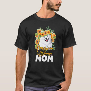 Sonnenblume American Eskimo Mama Niedlich Puppy Mo T-Shirt