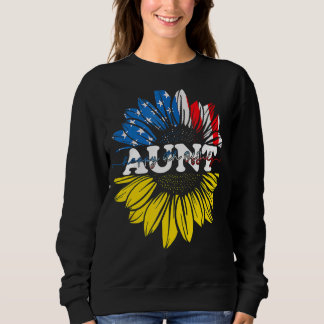 Sonnenblume American Tante Patriotic Usa Flag 4. Sweatshirt
