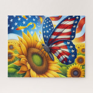 Sonnenblume Amerikanischer Schmetterling