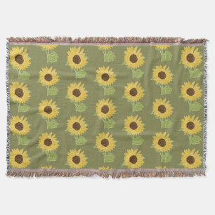 Sonnenblume Aquarell Decke