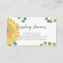 Sonnenblume Aquarell Dusche anzeigen Begleitkarte