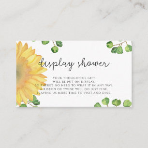 Sonnenblume Aquarell Dusche anzeigen Begleitkarte
