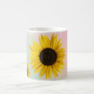 Sonnenblume-Aquarell Kaffeetasse