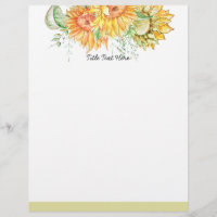 Sonnenblume Aquarellblume, Kopfsalat
