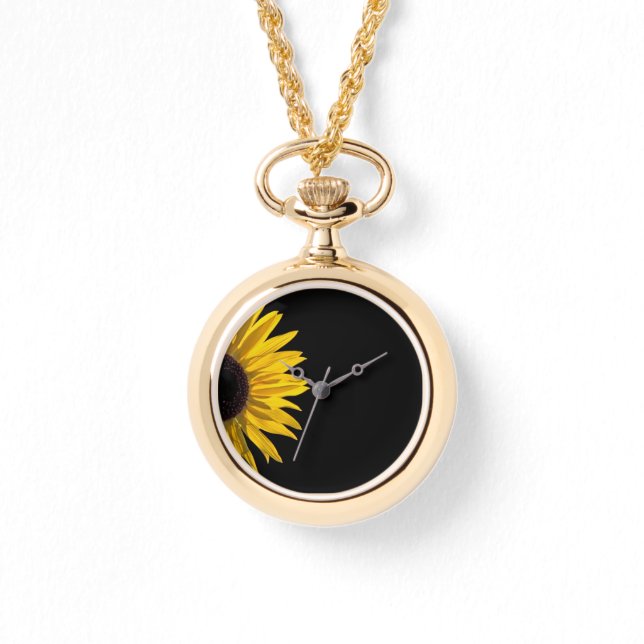 Sonnenblume Armbanduhr (Vorderseite)