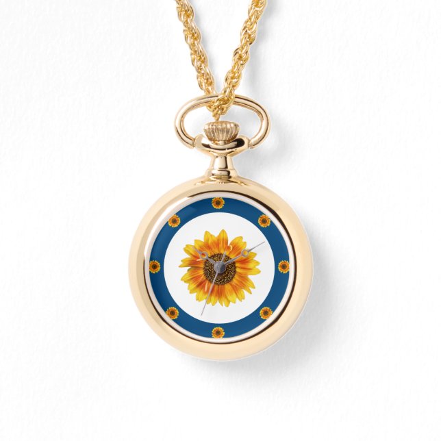 Sonnenblume Armbanduhr (Vorderseite)