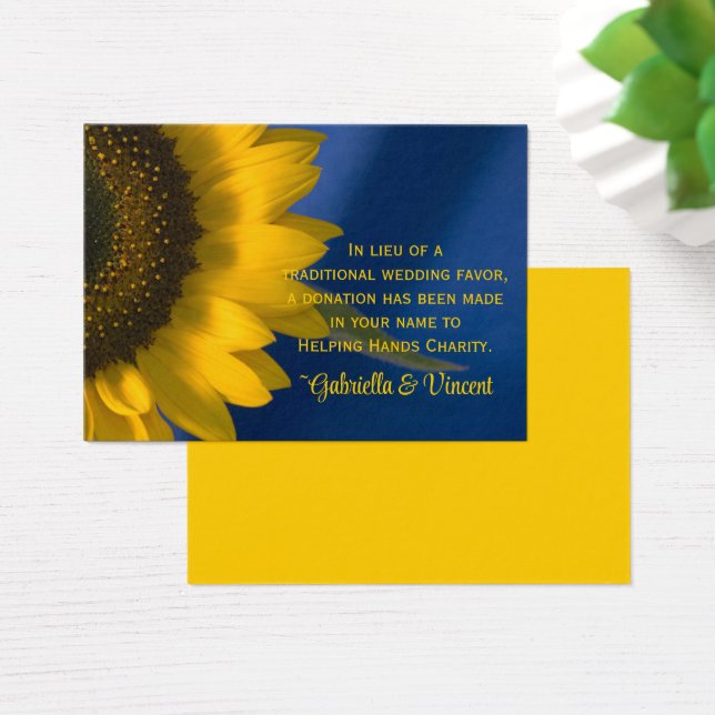 Sonnenblume auf Blue Wedding Wohltätigkeit Fevor C (Schreibtisch)