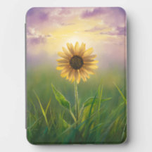 Sonnenblume auf einer grünen sonnigen Wiese
