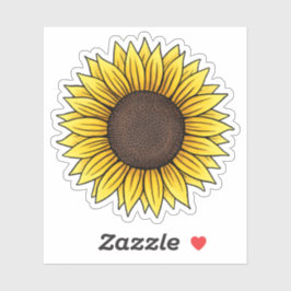 Sonnenblume Aufkleber