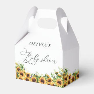Sonnenblume Baby Dusche Gefälligkeitsbox Geschenkschachtel