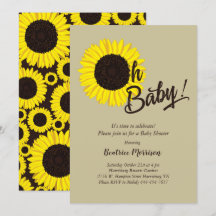 Sonnenblume Baby Dusche Sommer