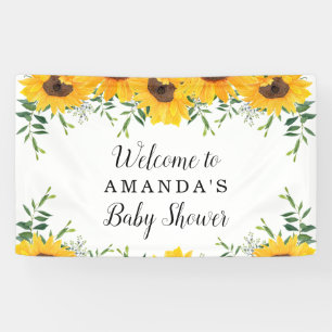 Sonnenblume Babydusche Hintergrund Banner