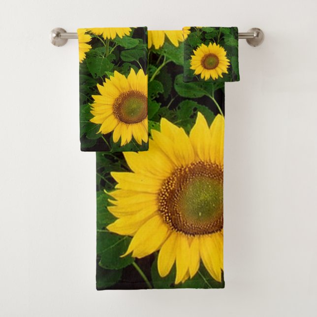 Sonnenblume-Badezimmer-Tuch-Set Badhandtuch Set (Insitu)