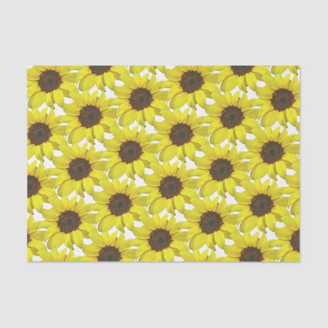 Sonnenblume bedeckt seidenpapier (Vorderseite)