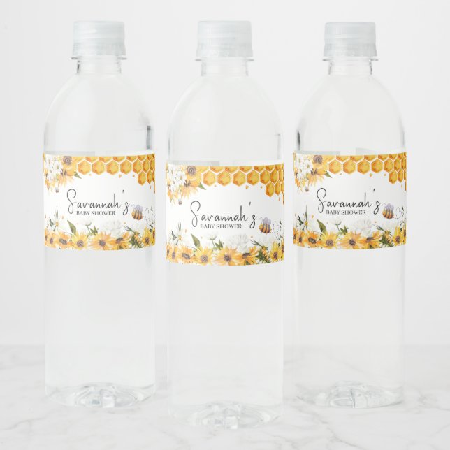 Sonnenblume Bee Baby Dusche (Flaschen)