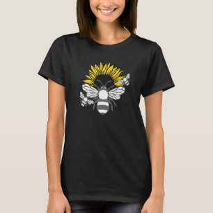 Sonnenblume Bee Men Womens Hippie Blume T-Shirt