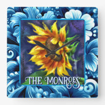 Sonnenblume bei Nacht Blumen Blumenmuster Personal