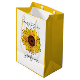 Sonnenblume bereit zum Sonnenblumen Mittlere Geschenktüte